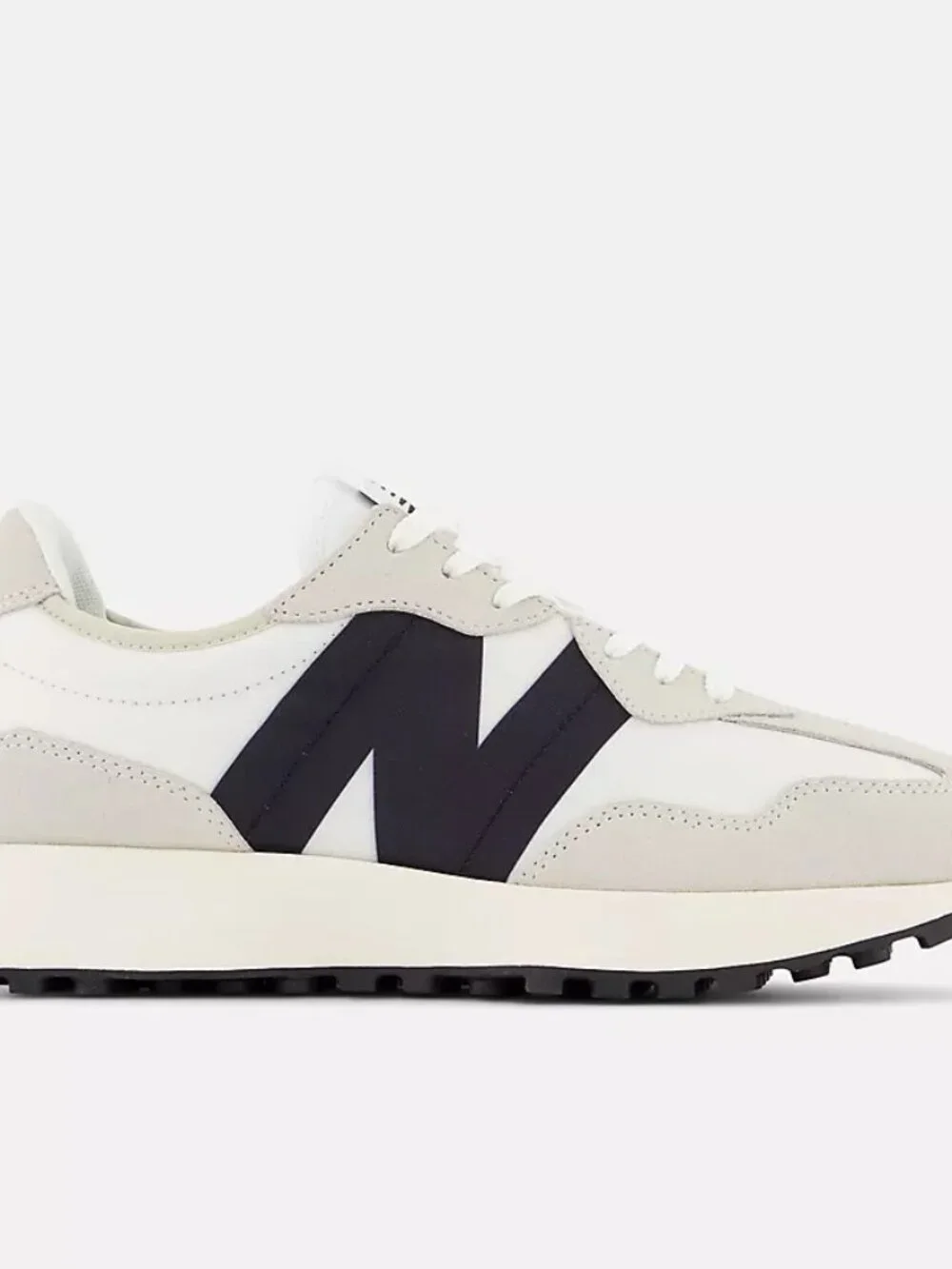 New Balance 327 Sea Salt with White & Black W7 - Picture 3 of 12